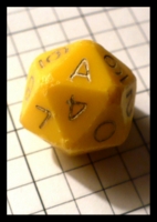 Dice : Dice - DM Collection - Armory ist Generation Opaque Yellow D20 - Ebay Mar 2012